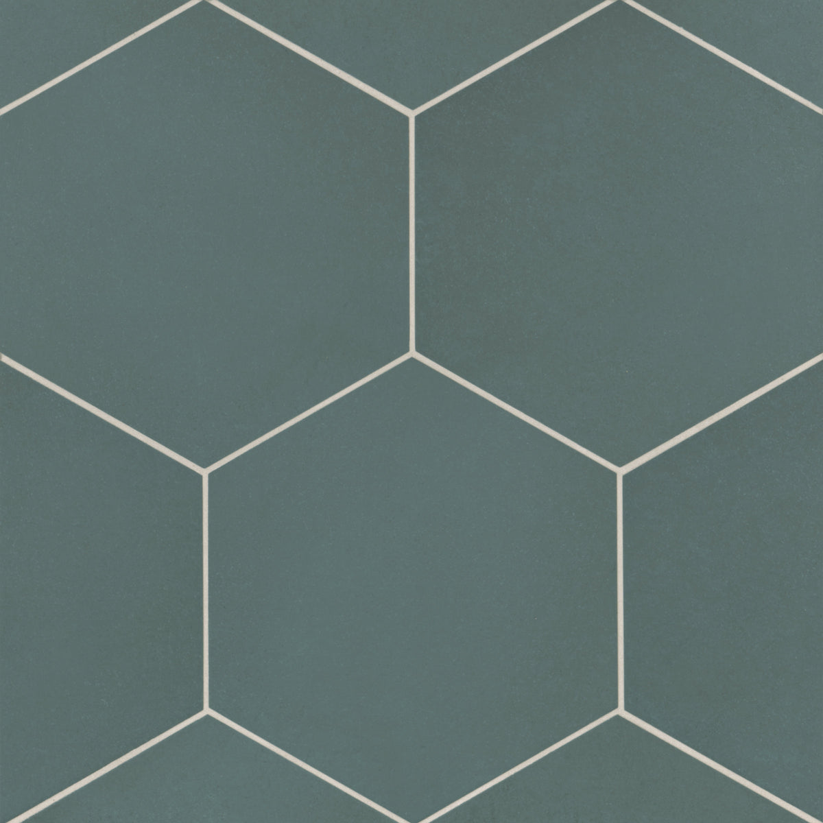 Bedrosians Makoto 10" x 11.5" Hexagon Matte Porcelain Tile in Arashi Blue | Item Code DECMAKARBHEX10M