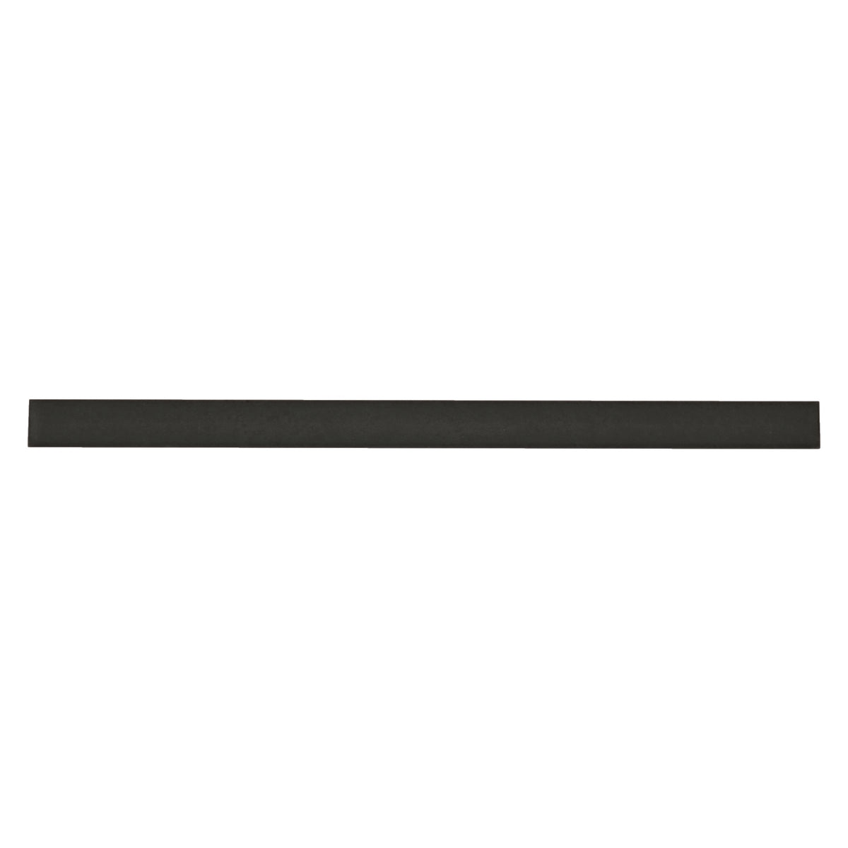 Bedrosians Makoto .5" x 8" Matte Ceramic Jolly Miter Edge Trim in Kuroi Black | Item Code DECMAKKUBJOLM
