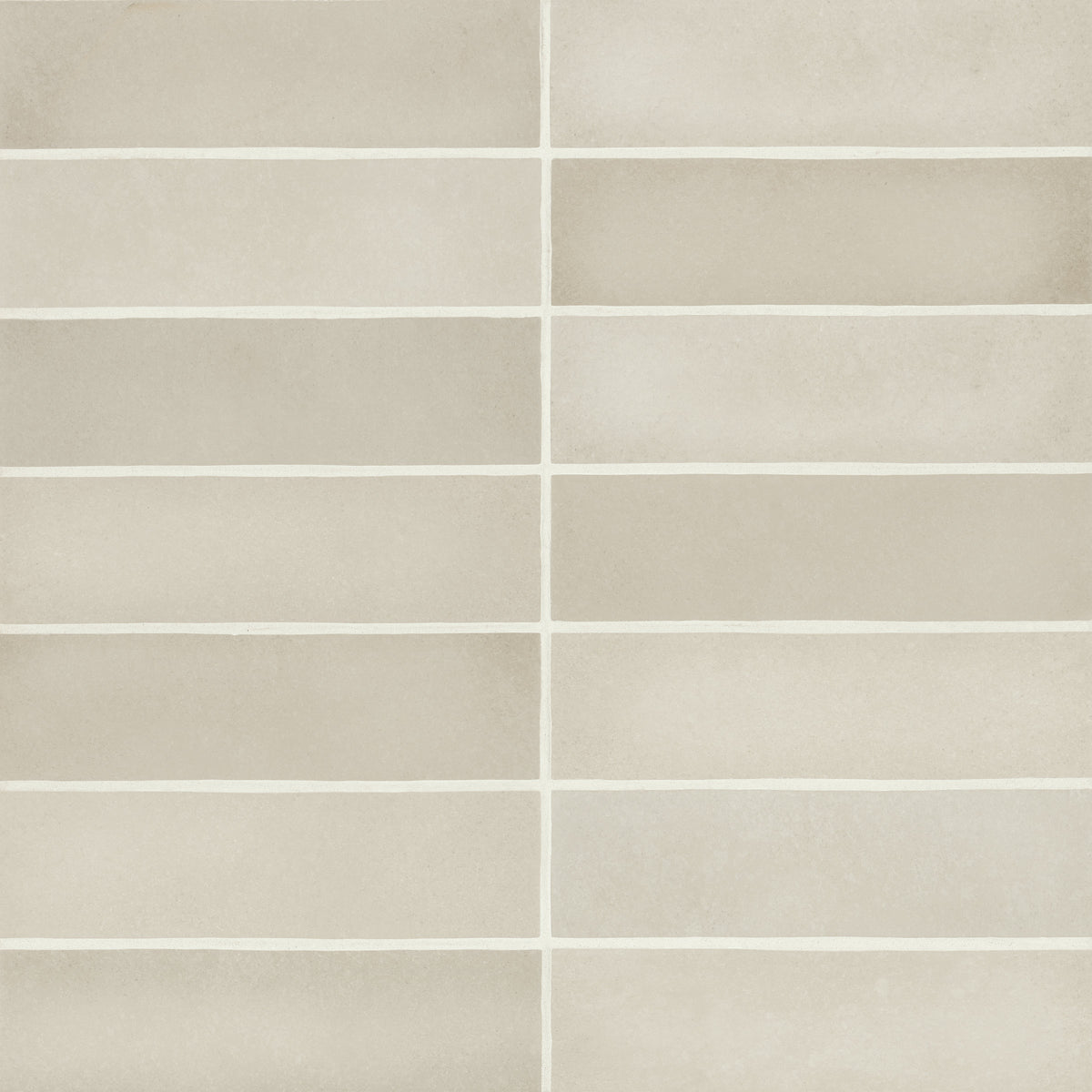 Bedrosians Makoto 2.5" x 10" Matte Ceramic Wall Tile in Kumo Grey | Item Code DECMAKKUG2510M