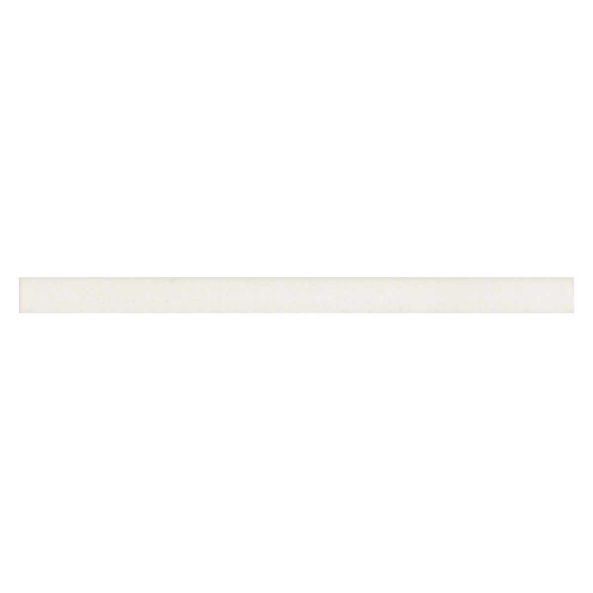 Bedrosians Makoto .5" x 8" Matte Ceramic Jolly Miter Edge Trim in Shoji White | Item Code DECMAKSHWJOLM