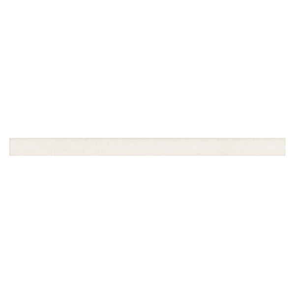 Bedrosians Makoto .5" x 8" Matte Ceramic Jolly Miter Edge Trim in Shoji White | Item Code DECMAKSHWJOLM