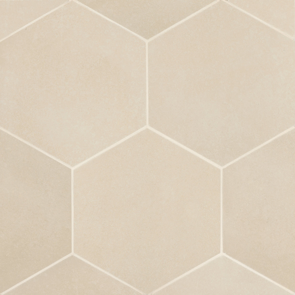 Bedrosians Makoto 10" x 11.5" Hexagon Matte Porcelain Tile in Tatami Beige | Item Code DECMAKTABHEX10M