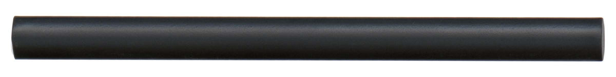 Bedrosians Reine 0.5" x 8" Jolly Miter Edge Ceramic Trim in Black | Item Code DECREIBLAJOLM