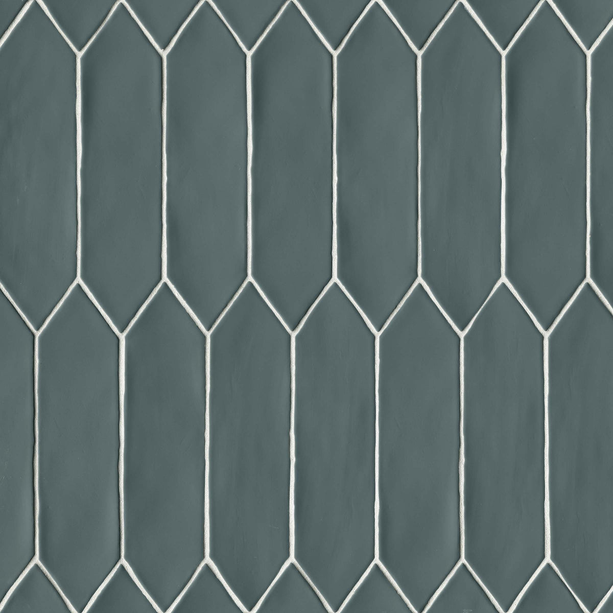 Bedrosians Reine 3" x 12" Picket Pattern Matte Ceramic Wall Tile in Gentlemen Grey | Item Code DECREIGEG311PICM