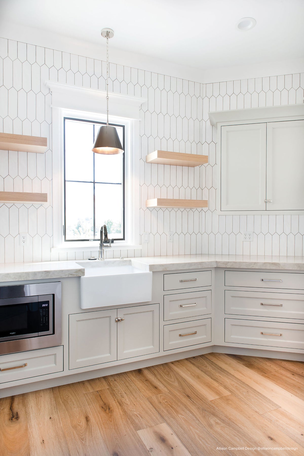 Picket: Bedrosians Reine 3" x 12" Picket Pattern Glossy Ceramic Wall Tile in White