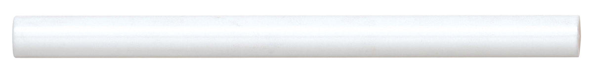 Bedrosians Reine 0.5" x 8" Jolly Miter Edge Ceramic Trim in White | Item Code DECREIWHIJOLG