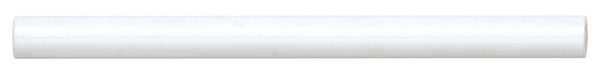 Bedrosians Reine 0.5" x 8" Jolly Miter Edge Ceramic Trim in White | Item Code DECREIWHIJOLG