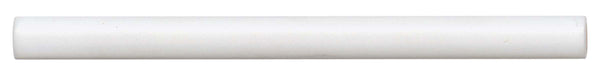 Bedrosians Reine 0.5" x 8" Jolly Miter Edge Ceramic Trim in White | Item Code DECREIWHIJOLM