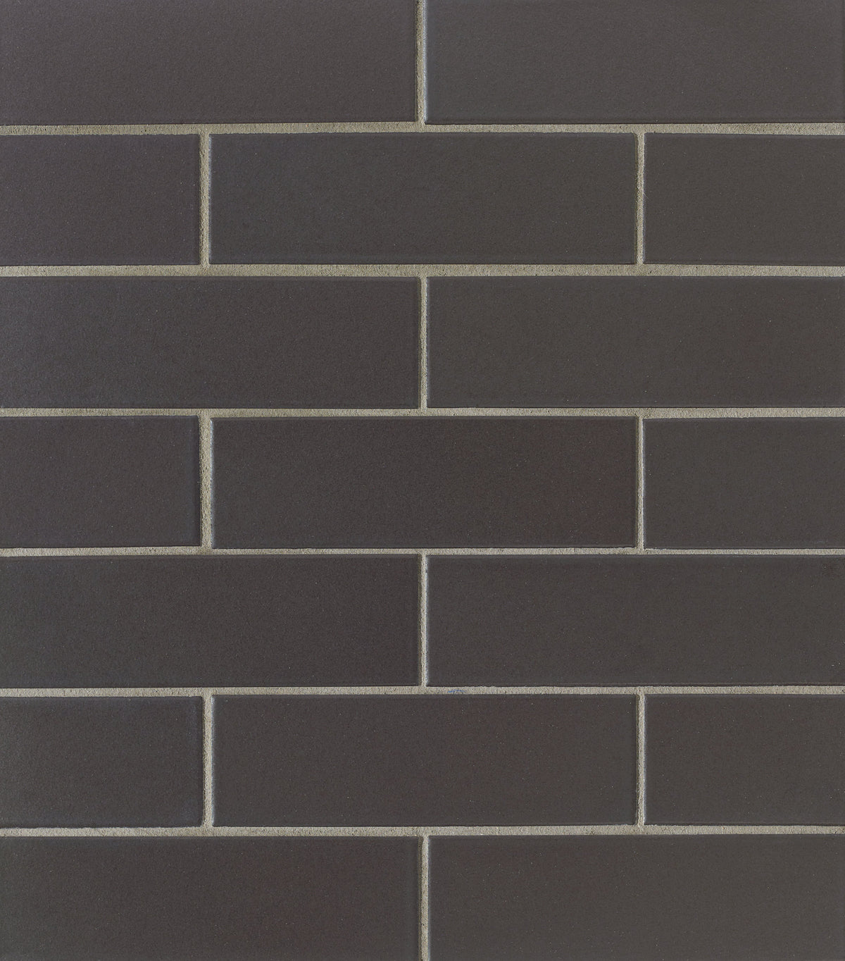 Bedrosians Zenia 2" x 6" Matte Porcelain Floor & Wall Mosaic in Gravity | Item Code DECZENGRA26MMO