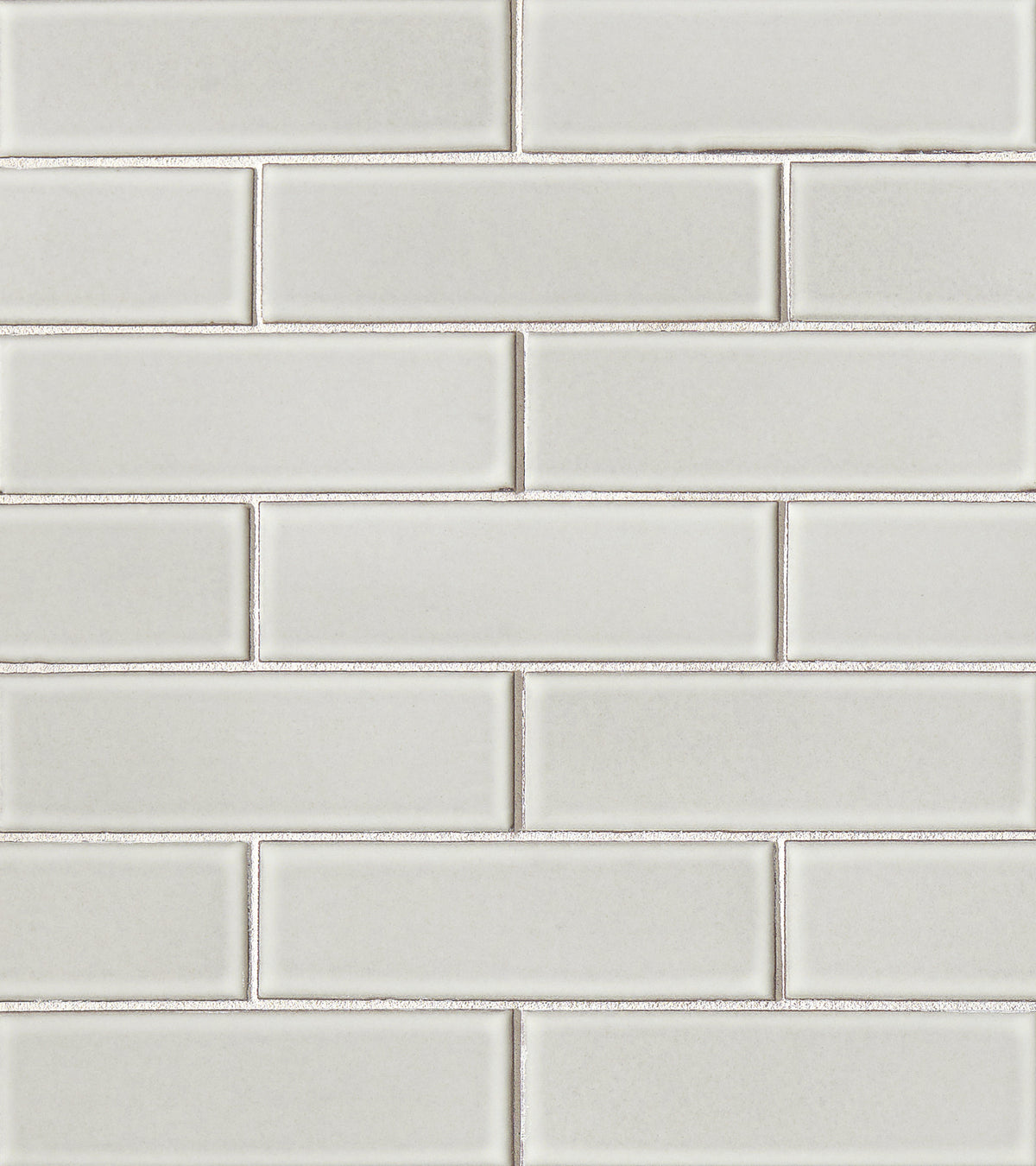 Bedrosians Zenia 2" x 6" Matte Porcelain Floor & Wall Mosaic in Moon | Item Code DECZENMOO26MMO