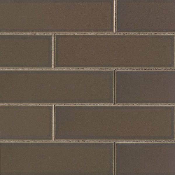 Bedrosians Zenia 2.5" x 9" Matte Porcelain Floor & Wall Tile in Umbra | Item Code DECZENUMB259M