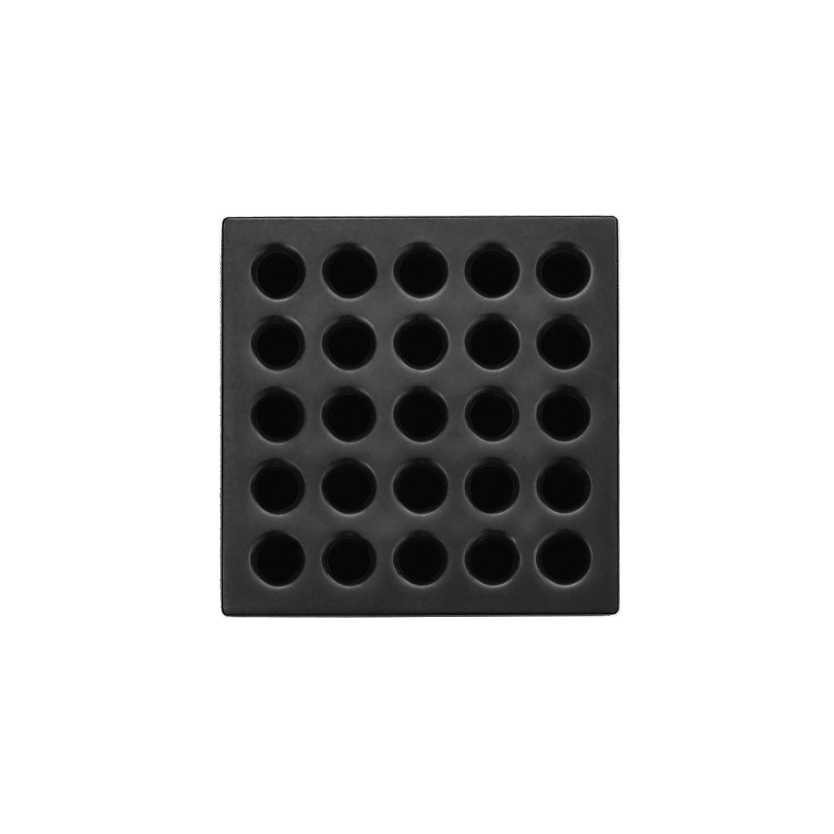 Bedrosians Ebbe Pro 3-3/4 in. Square Grate in Matte Black | Item Code EBBGRATE-E4411