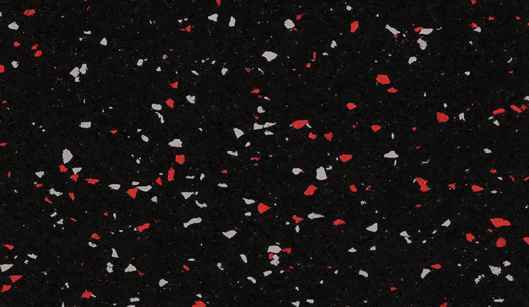 Ecore Roll - Rubber - L1, Basic Fit EL06 10% Rippin Red/Gray 8mm x 48in | SKU RBRL1-000006-A1