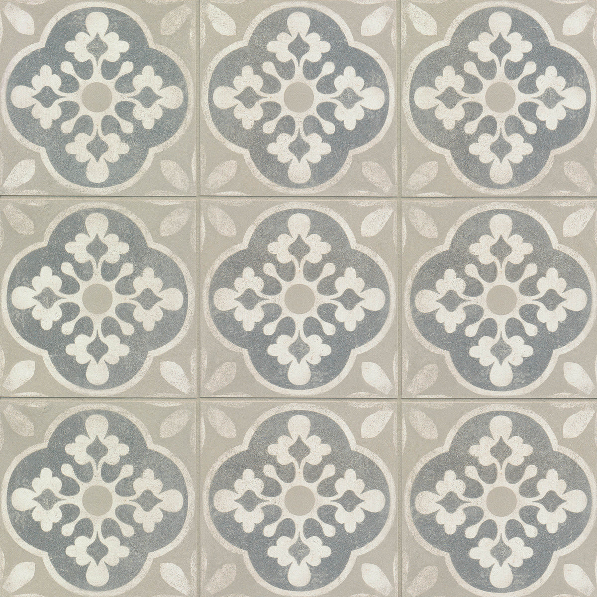 Bedrosians Enchante 8" x 8" Matte Porcelain Decorative Tile in Charm | Item Code FIOENCCHA88DECO