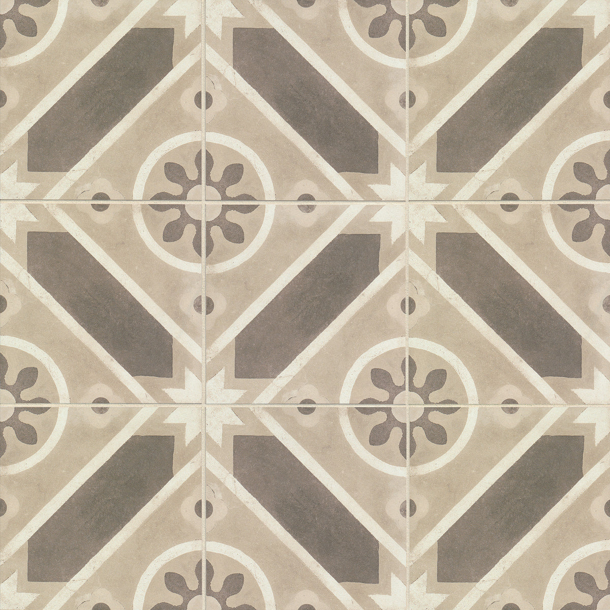 Bedrosians Enchante 8" x 8" Matte Porcelain Decorative Tile in Splendid | Item Code FIOENCSPL88DECO
