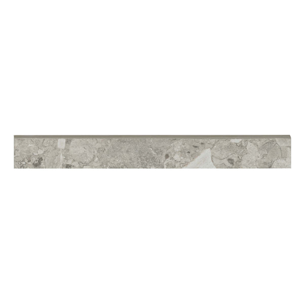 Bedrosians Frammenta 3" x 24" Trim in Light Grey | Item Code FIOFRALIG324BN