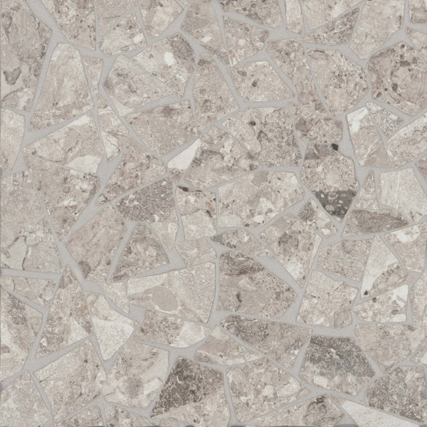 Bedrosians Frammenta Floor & Wall Palladiana Mosaic in Light Grey | Item Code FIOFRALIGPALMO