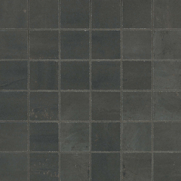 Bedrosians Rebel 2" x 2" Floor & Wall Mosaic in Night | Item Code FLAREBNIG22MO