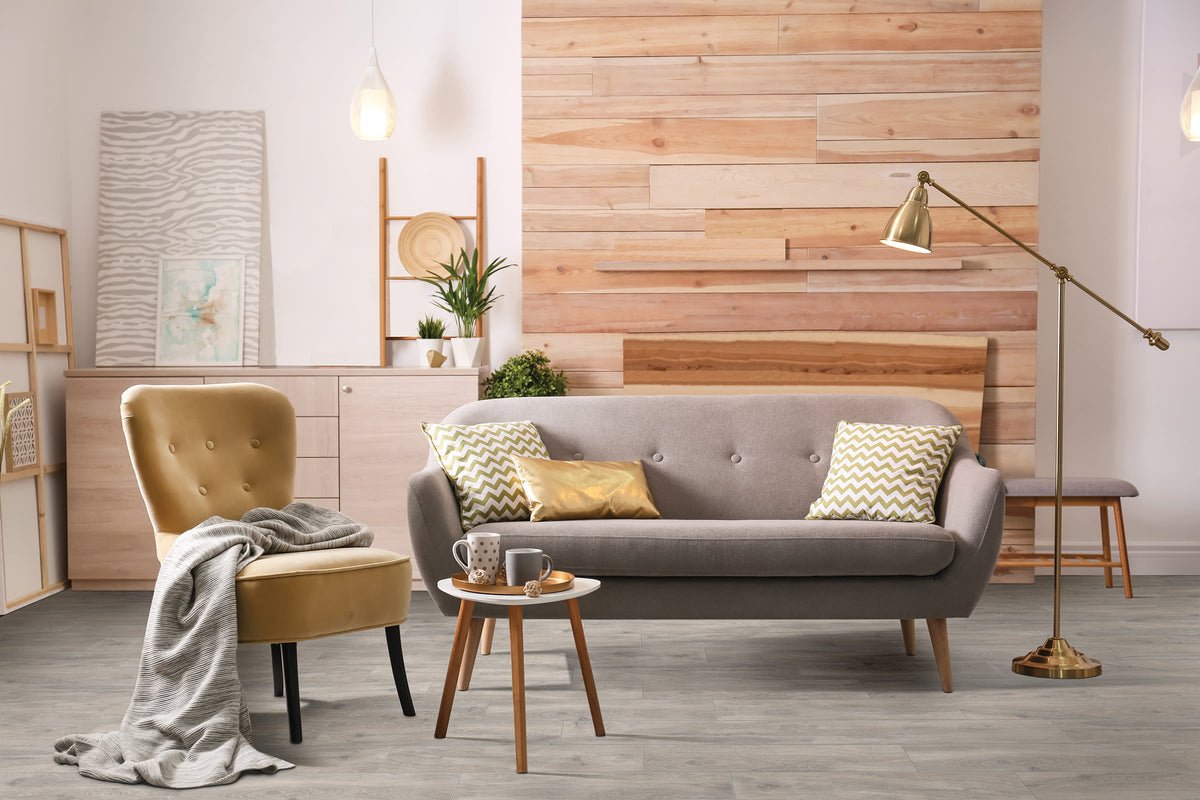 Sale: Bedrosians Titus 2.0 6"x36" Matte Porcelain Tile in Grey