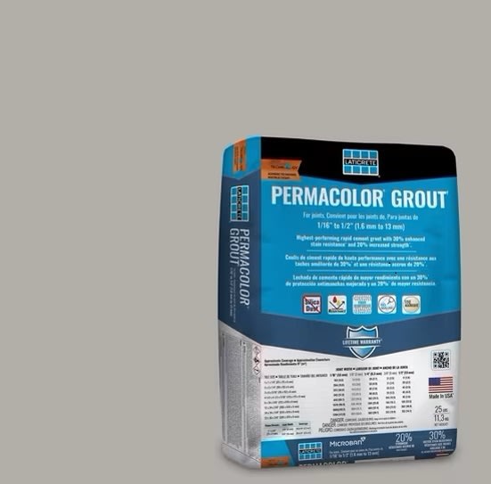 Bedrosians Laticrete Permacolor Sanded Grout in Smoke Grey - 25 lb. Bag | Item Code LAT258925