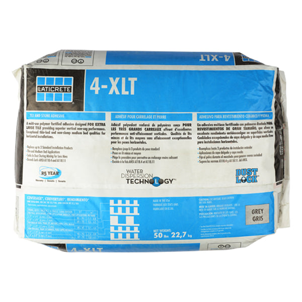 Bedrosians Laticrete 4-XLT Adhesive Mortar in White - 50 lb. Bag | Item Code LAT4-XLTWH50