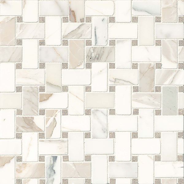 Bedrosians Hillcrest Floor & Wall Mosaic | Item Code MRBBASWEA-HI