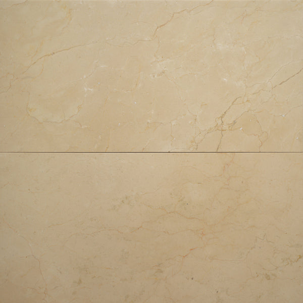 Bedrosians Crema Marfil Select 12" x 24" Floor & Wall Tile | Item Code MRBCREMAR1224H