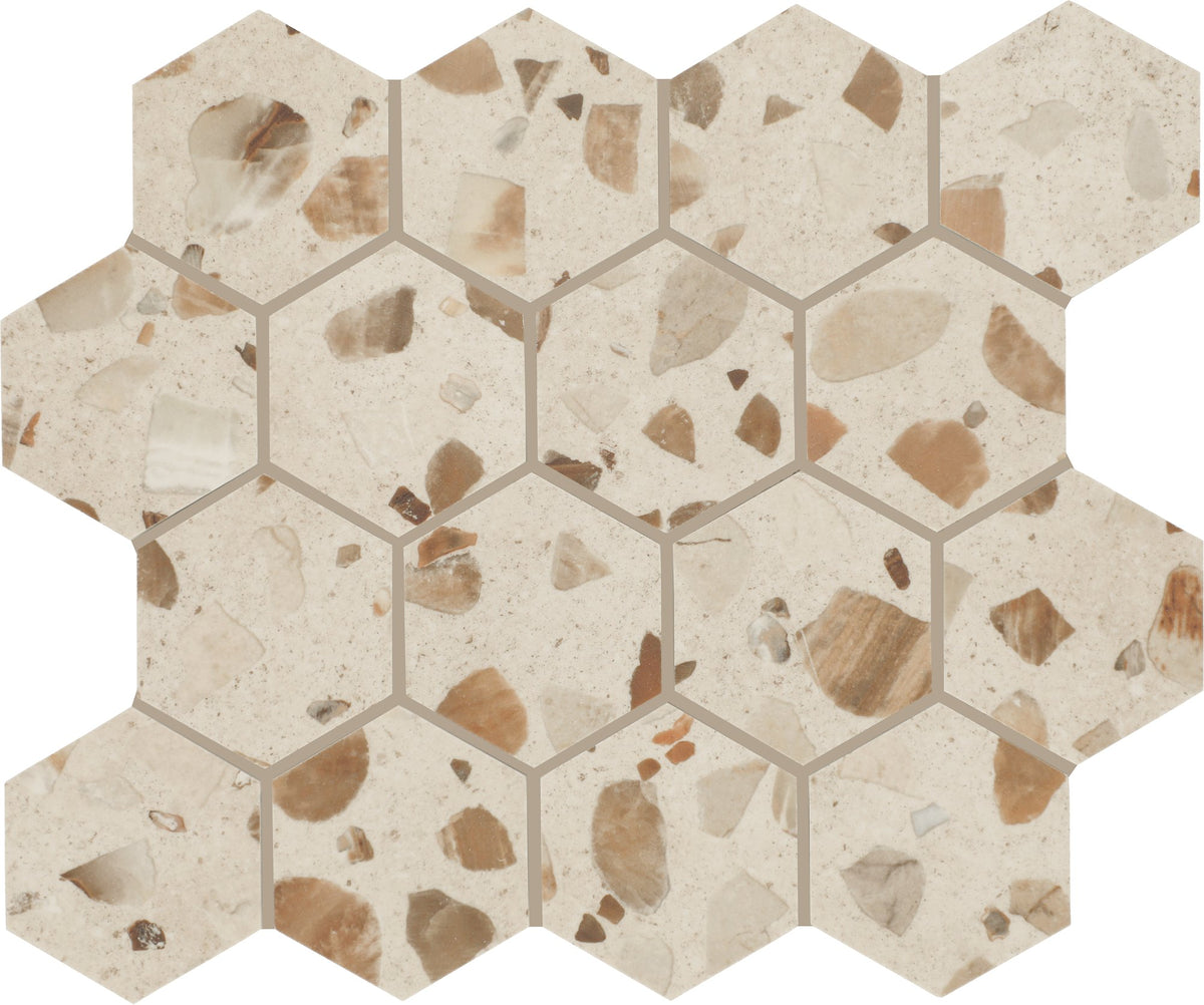 Marazzi Curation Stucco, Hexagon, 3, Polished | SKU CA133HEXMSPL