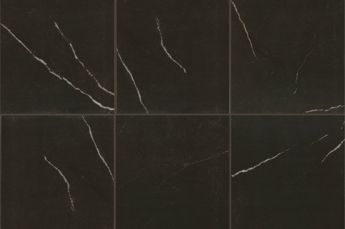 Marazzi Classentino Marble Centurio Black, Square, 24X24, Matte | SKU CT34SQU2424MT