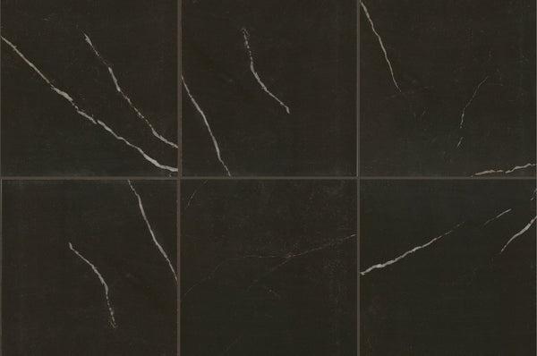 Marazzi Classentino Marble Centurio Black, Square, 24X24, Matte | SKU CT34SQU2424MT