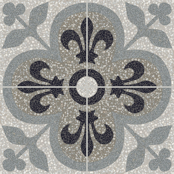 Marazzi D_Segni Terrazzo Fleur-De-Lis, Fleur-De-Lis, 8X8, Matte | SKU M1LS881P
