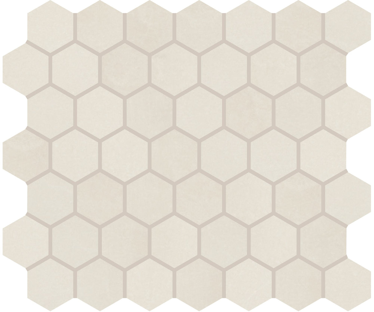 Marazzi Moroccan Concrete Off White, Hexagon, 1.5, Matte | SKU MC5015HEXMS1P2
