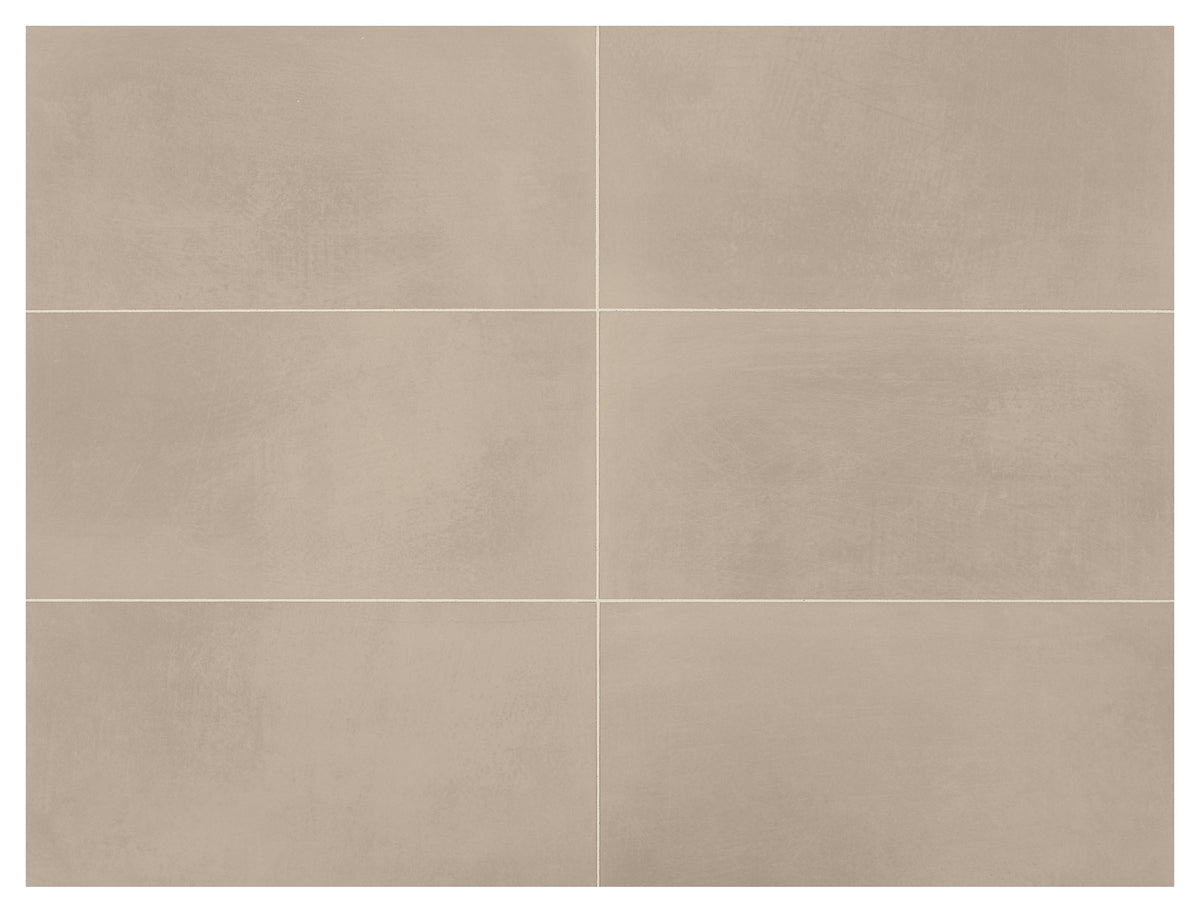 Marazzi Moroccan Concrete Taupe, Rectangle, Stepwise, 12X24, Matte | SKU MC51RCT1224XTMT