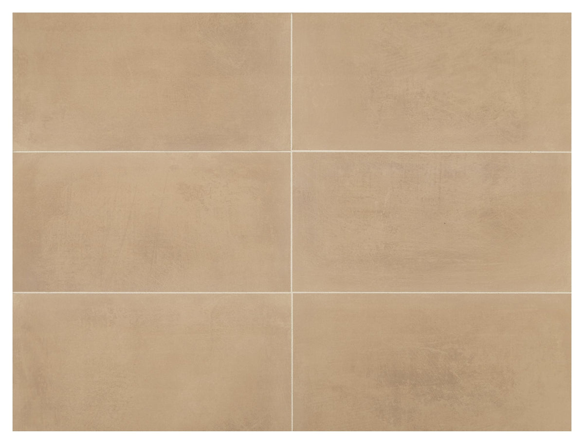 Marazzi Moroccan Concrete Ochre, Rectangle, Stepwise, 12X24, Matte | SKU MC55RCT1224XTMT