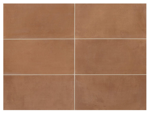 Marazzi Moroccan Concrete Terra Cotta, Rectangle, Stepwise, 12X24, Matte | SKU MC56RCT1224XTMT