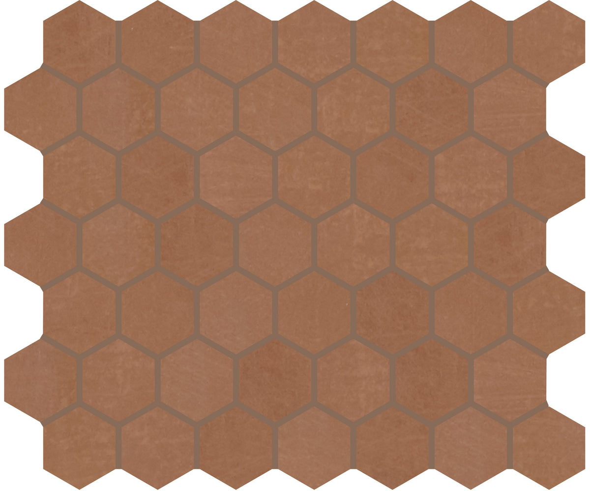 Marazzi Moroccan Concrete Terra Cotta, Hexagon, 1.5, Matte | SKU MC5615HEXMS1P2