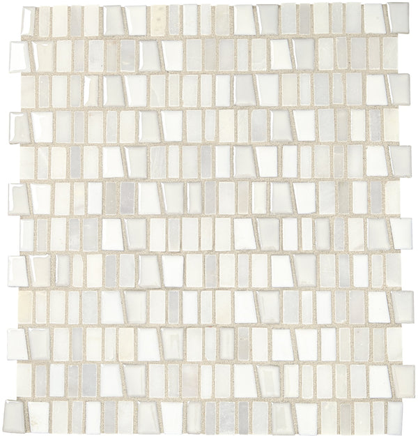 Marazzi Midpark Mosaics Cloud, Trapezoid Random, 1, Matte | SKU MP071RANDMS1P