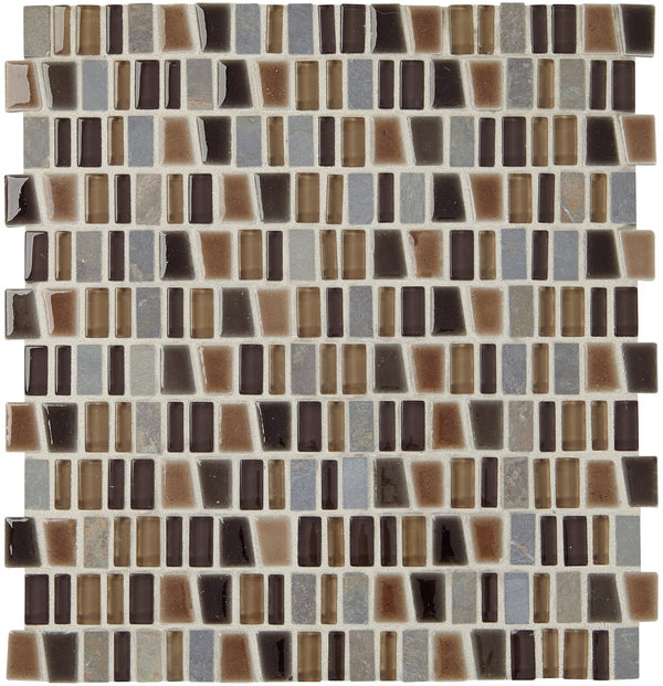 Marazzi Midpark Mosaics Bark, Trapezoid Random, 1, Matte | SKU MP091RANDMS1P