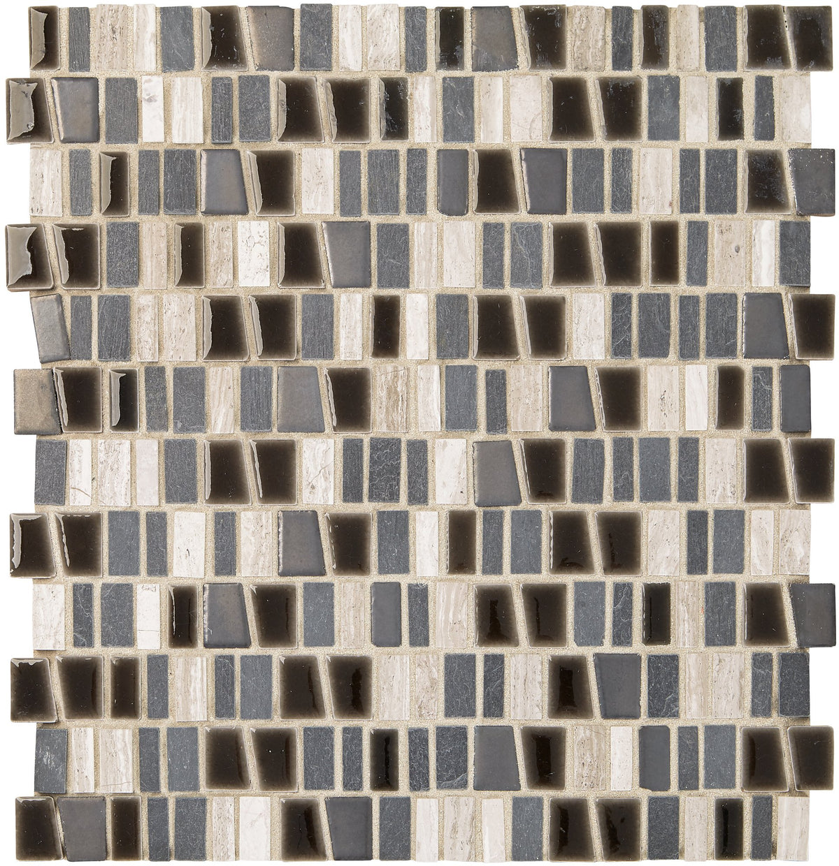 Marazzi Midpark Mosaics Shadow, Trapezoid Random, 1, Matte | SKU MP101RANDMS1P