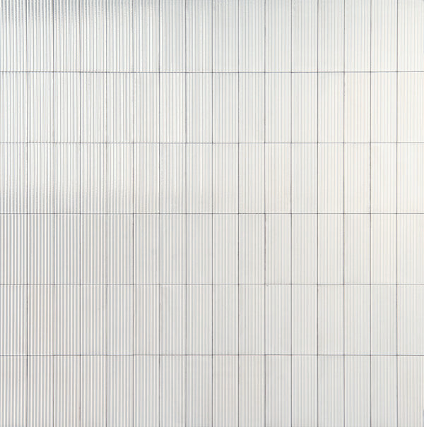 Daltile Rice Bianco Structure, Rectangle, 3X8, Raked, Glossy | Daltile SKU RC40RCT38RAKGL