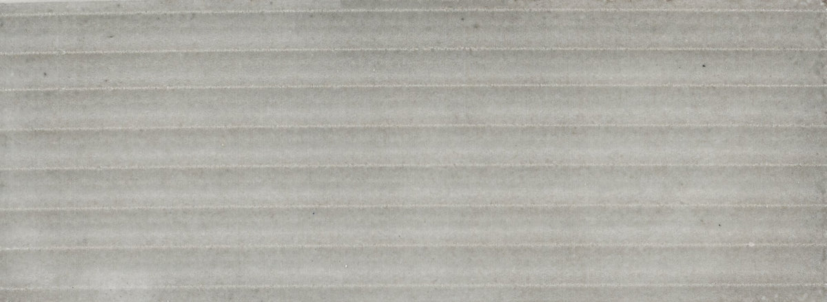 Marazzi Rice Grigio Structure, Rectangle, Raked, 3X8, Glossy | SKU RC43RCT38RAKGL