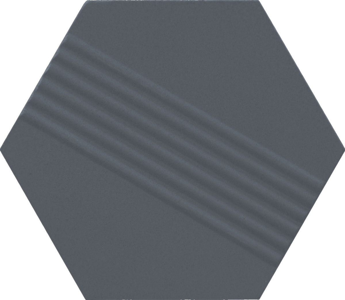 Marazzi Rhyme and Reason Indigo, Hexagon, Ripple Mix, 4, Matte | SKU RR18HEX4MIXMT