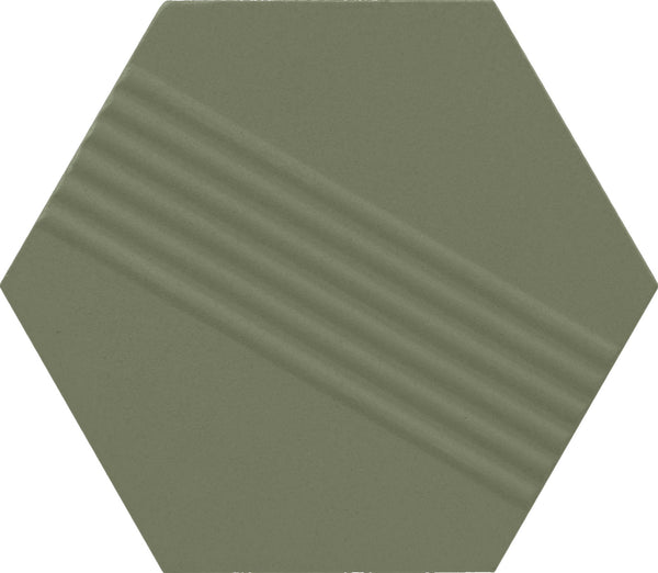 Marazzi Rhyme and Reason Artichoke, Hexagon, Ripple Mix, 4, Matte | SKU RR19HEX4MIXMT