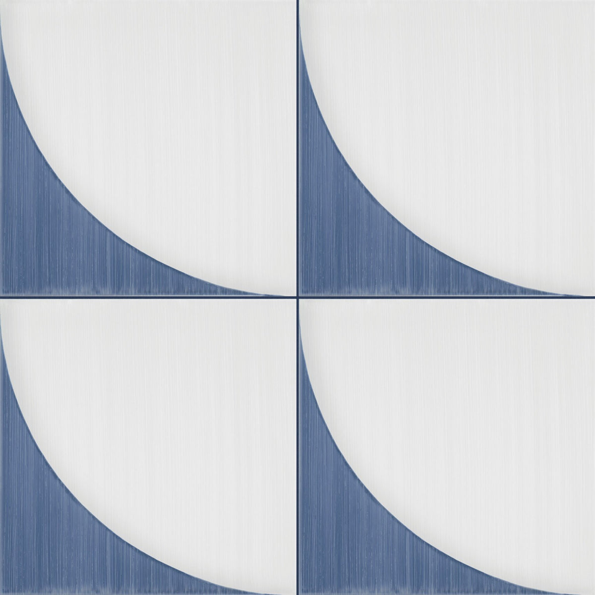 Marazzi Scenario Group 2 Blu Crescent, Square, Crescent, 8X8, Matte | SKU SR25881P