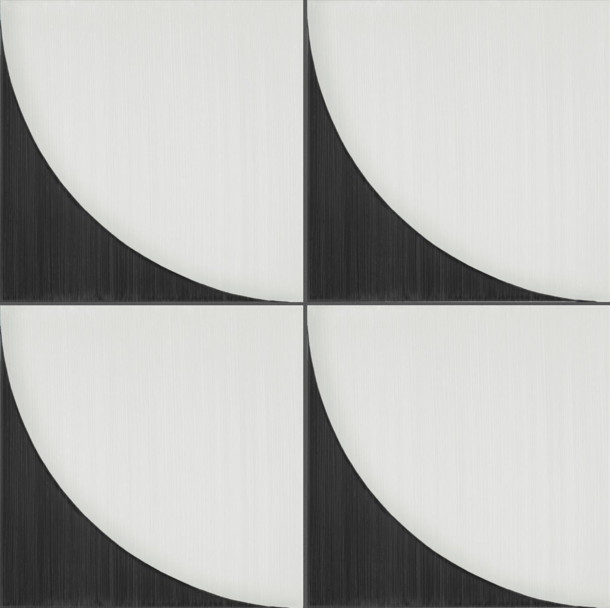 Marazzi Scenario Group 2 Nero Crescent, Square, Crescent, 8X8, Matte | SKU SR28881P