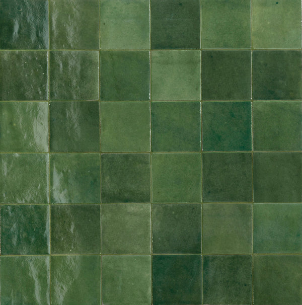 Marazzi Zellige Neo Bosco, Square, Undulated, 4X4, Glossy | SKU ZL03SQU44UND1P4