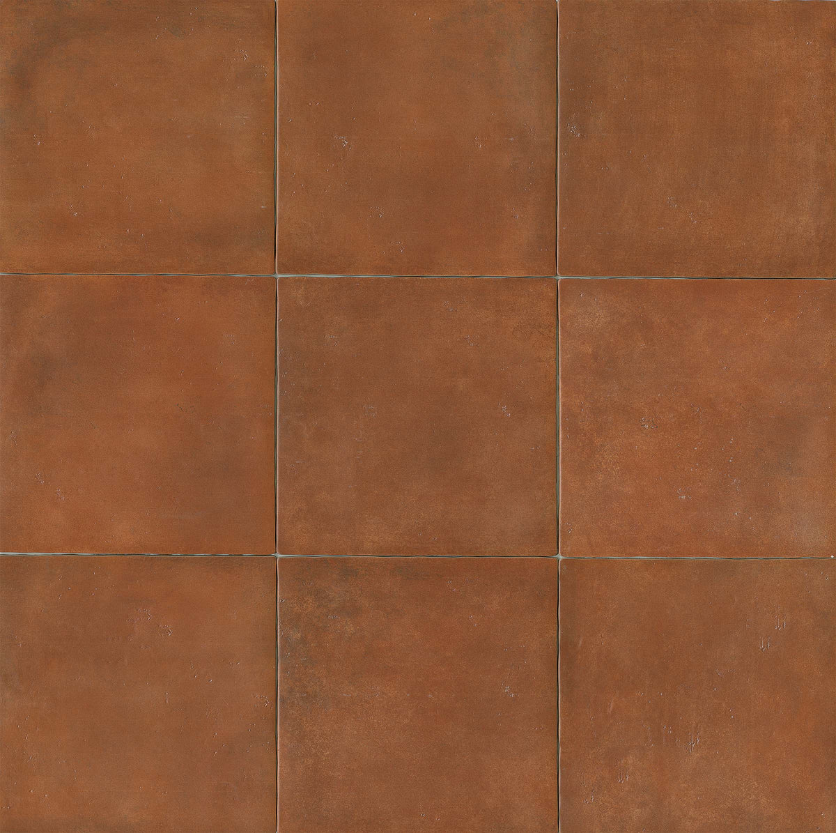 Bedrosians Cotto Nature 14" x 14" Matte Floor & Wall Tile in Sicilia | Item Code NATCOTSIC1414M