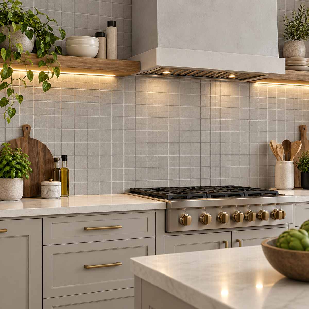 CEMENTIQUE SILVER 2X2 MATTE MOSAIC