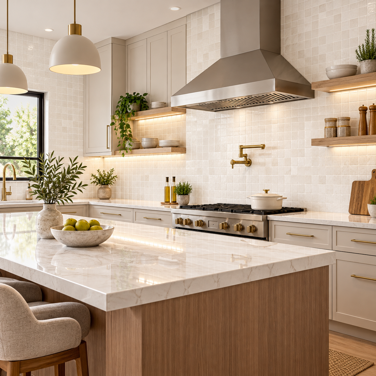ELBE ALABASTER 2X2 LAPPATO MOSAIC 3D