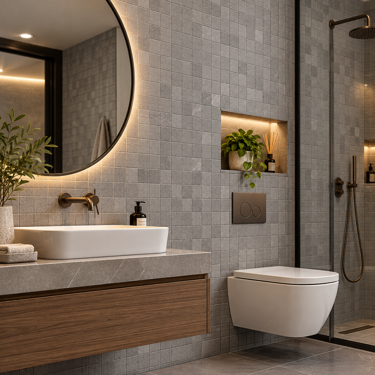 ELBE ASH 2X2 LAPPATO MOSAIC 3D